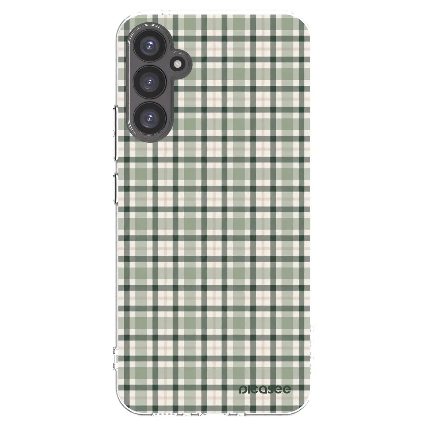 Picasee silikónový prehľadný obal pre Samsung Galaxy A34 5G A346B - Sage Tartan