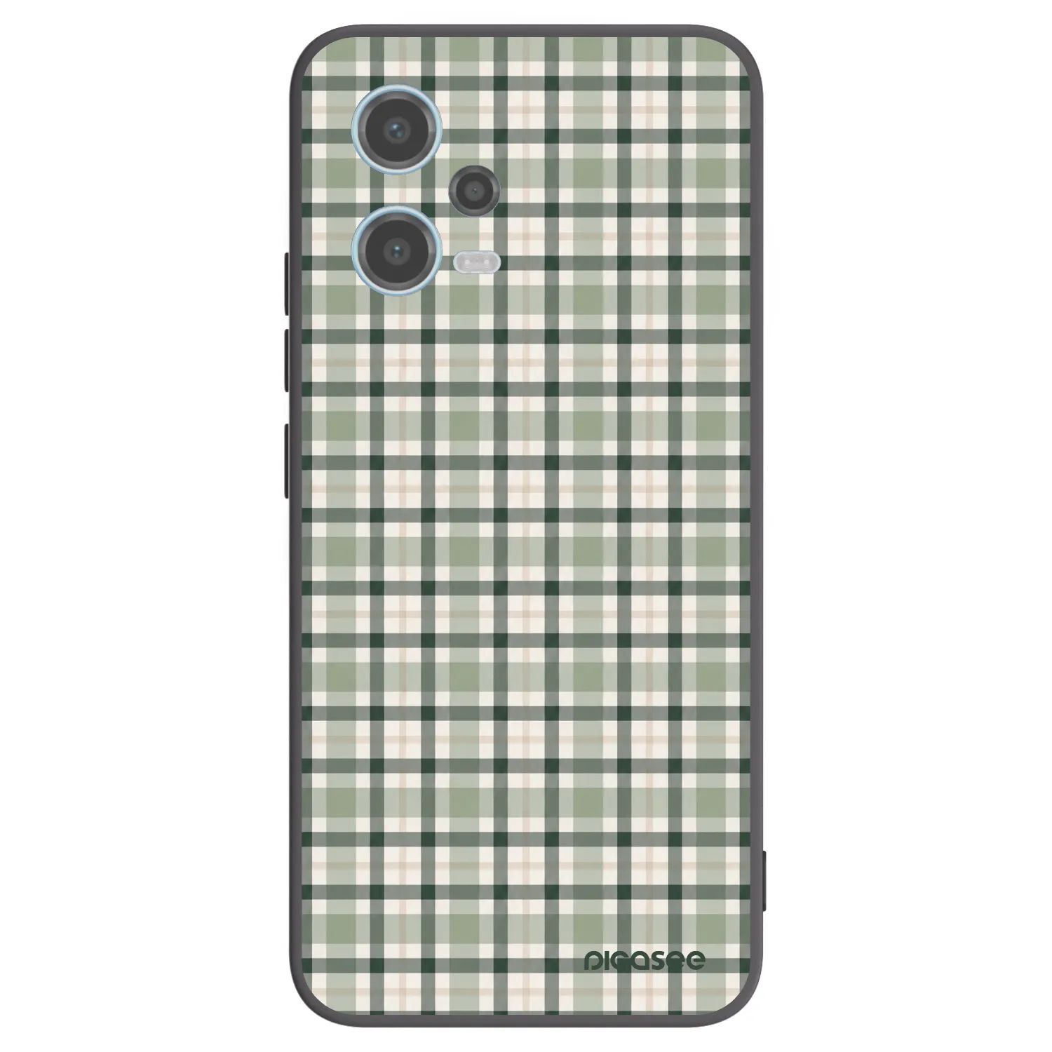 Picasee silikónový čierny obal pre Xiaomi Redmi Note 12 5G - Sage Tartan