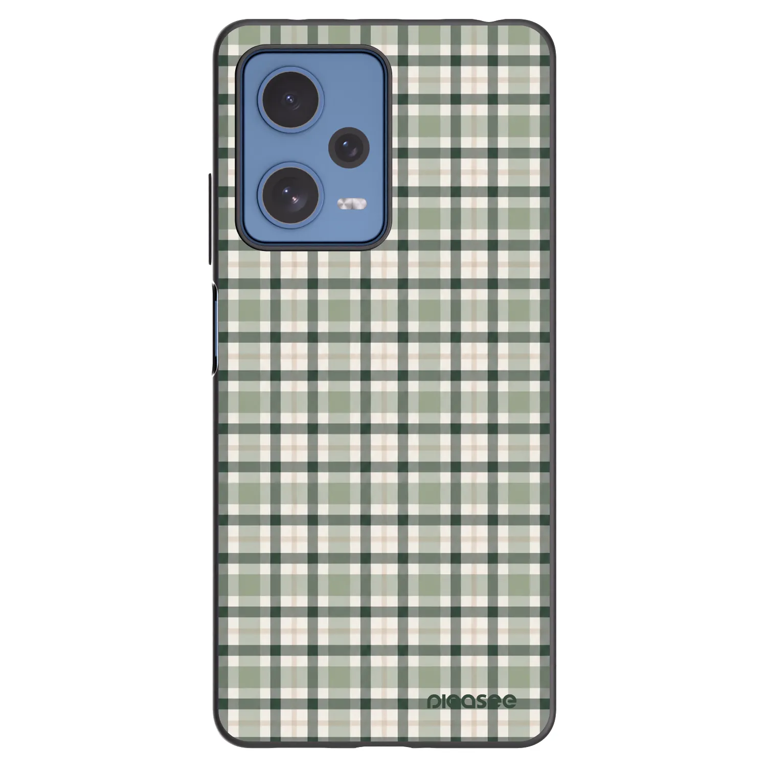 Picasee silikónový čierny obal pre Xiaomi Redmi Note 12 Pro 5G - Sage Tartan