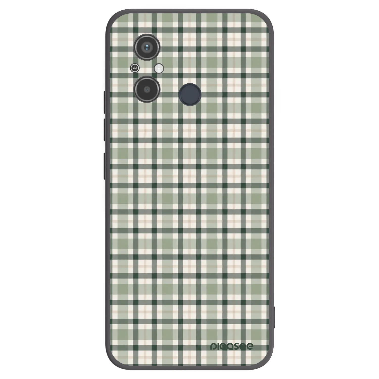 Picasee silikónový čierny obal pre Xiaomi Redmi 12C - Sage Tartan