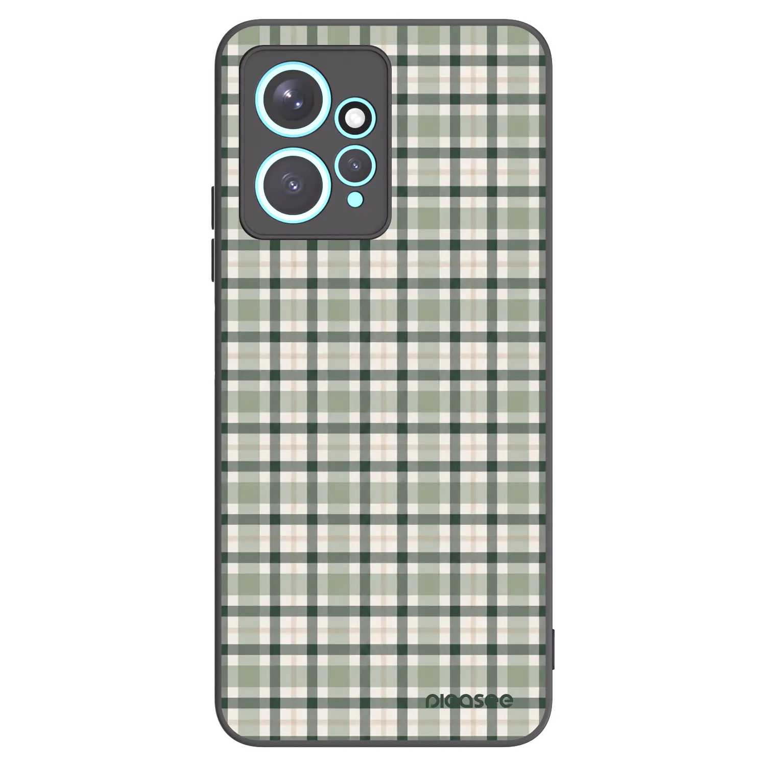Picasee silikónový čierny obal pre Xiaomi Redmi Note 12 4G - Sage Tartan