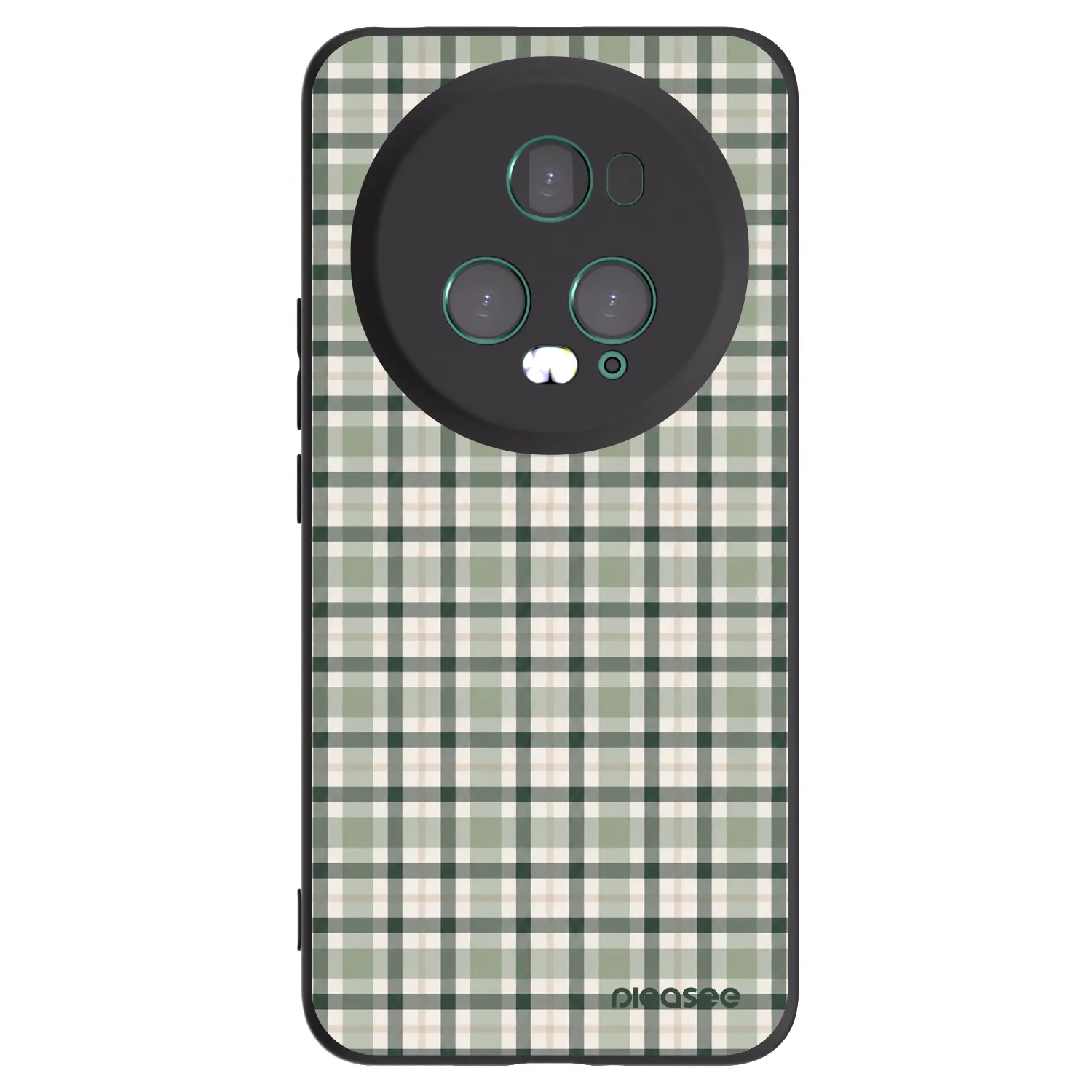 Picasee silikónový čierny obal pre Honor Magic5 Pro - Sage Tartan