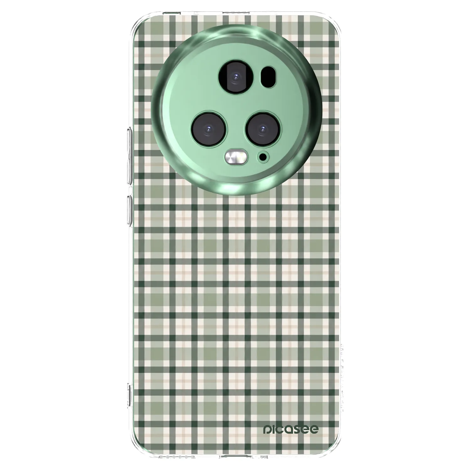 Picasee silikónový prehľadný obal pre Honor Magic5 Pro - Sage Tartan