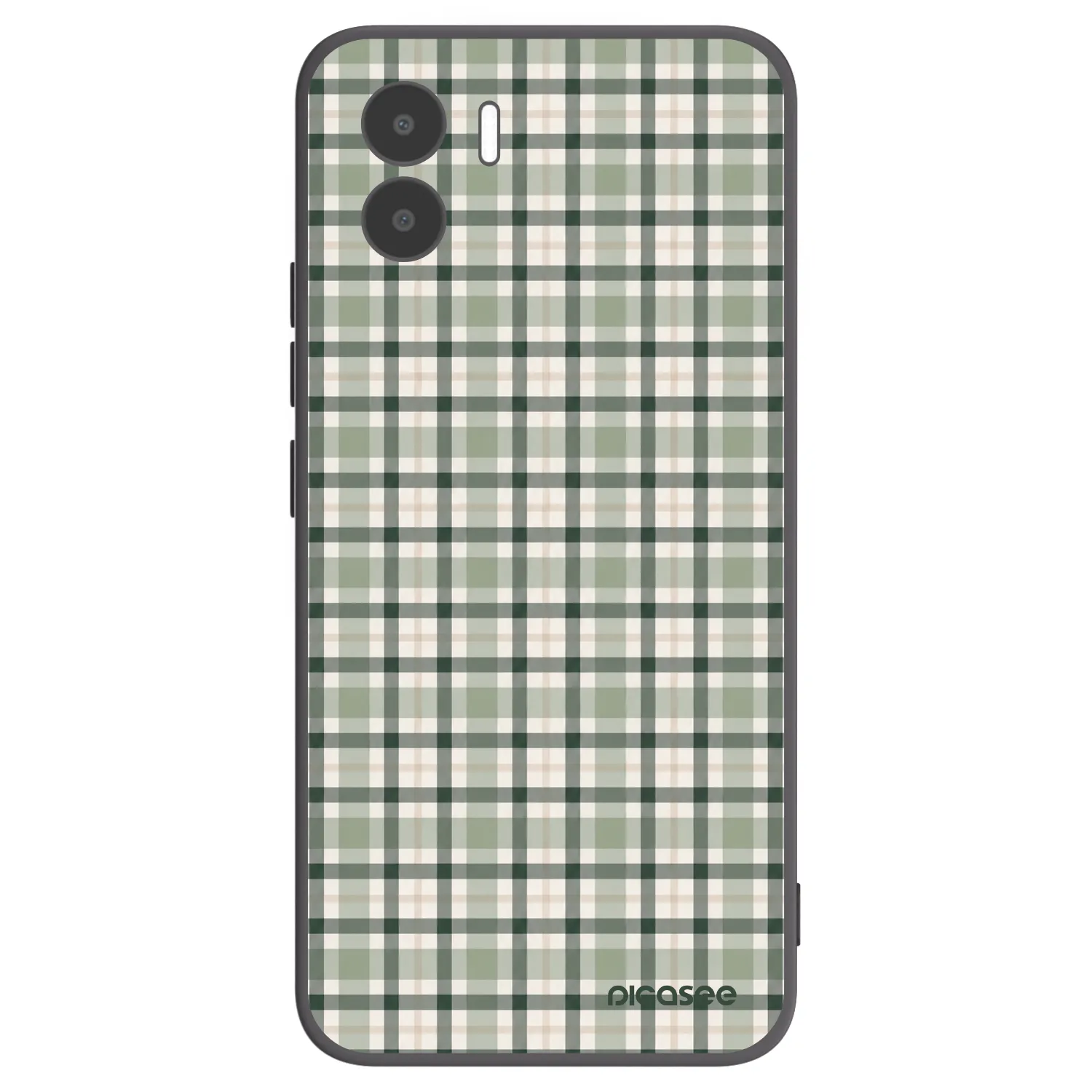 Picasee silikónový čierny obal pre Xiaomi Redmi A2 - Sage Tartan