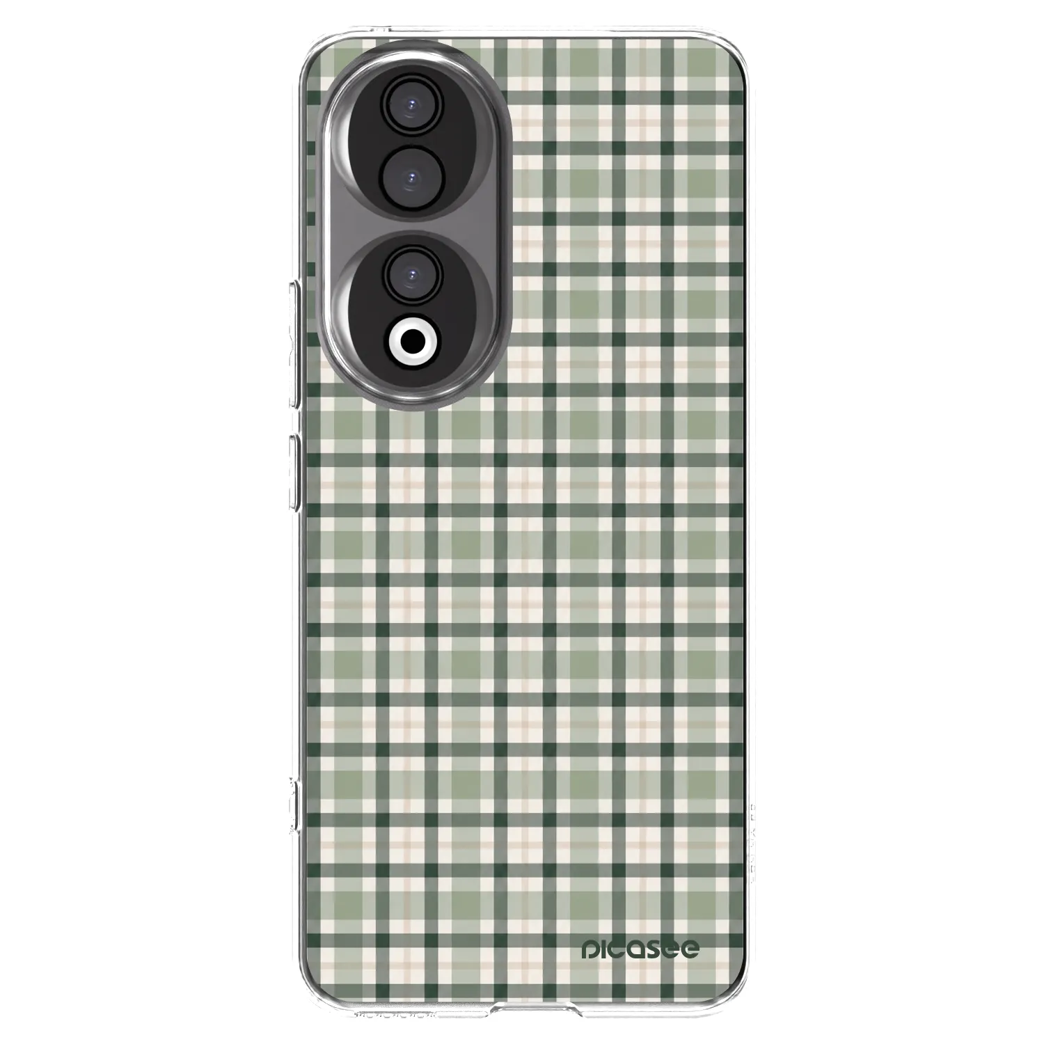 Picasee silikónový prehľadný obal pre Honor 90 5G - Sage Tartan