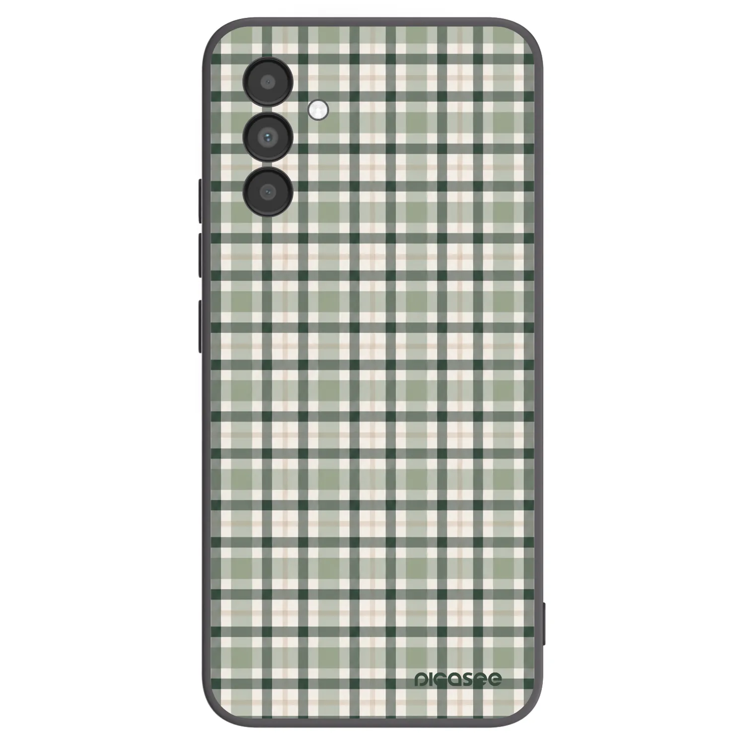 Picasee silikónový čierny obal pre Samsung Galaxy A04s A047F - Sage Tartan