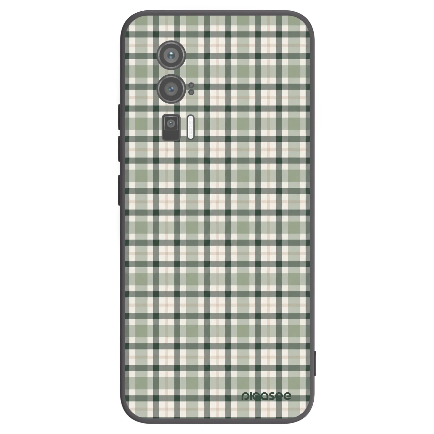 Picasee silikónový čierny obal pre Xiaomi Poco F5 Pro 5G - Sage Tartan