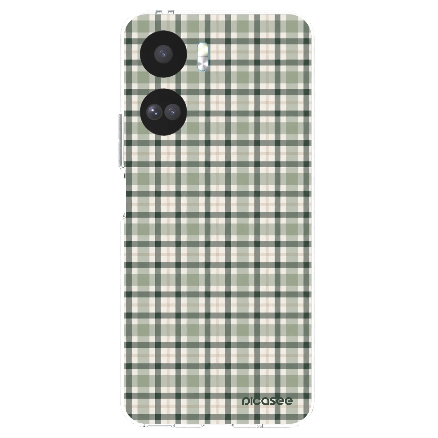 Picasee silikónový prehľadný obal pre Honor 90 Lite 5G - Sage Tartan