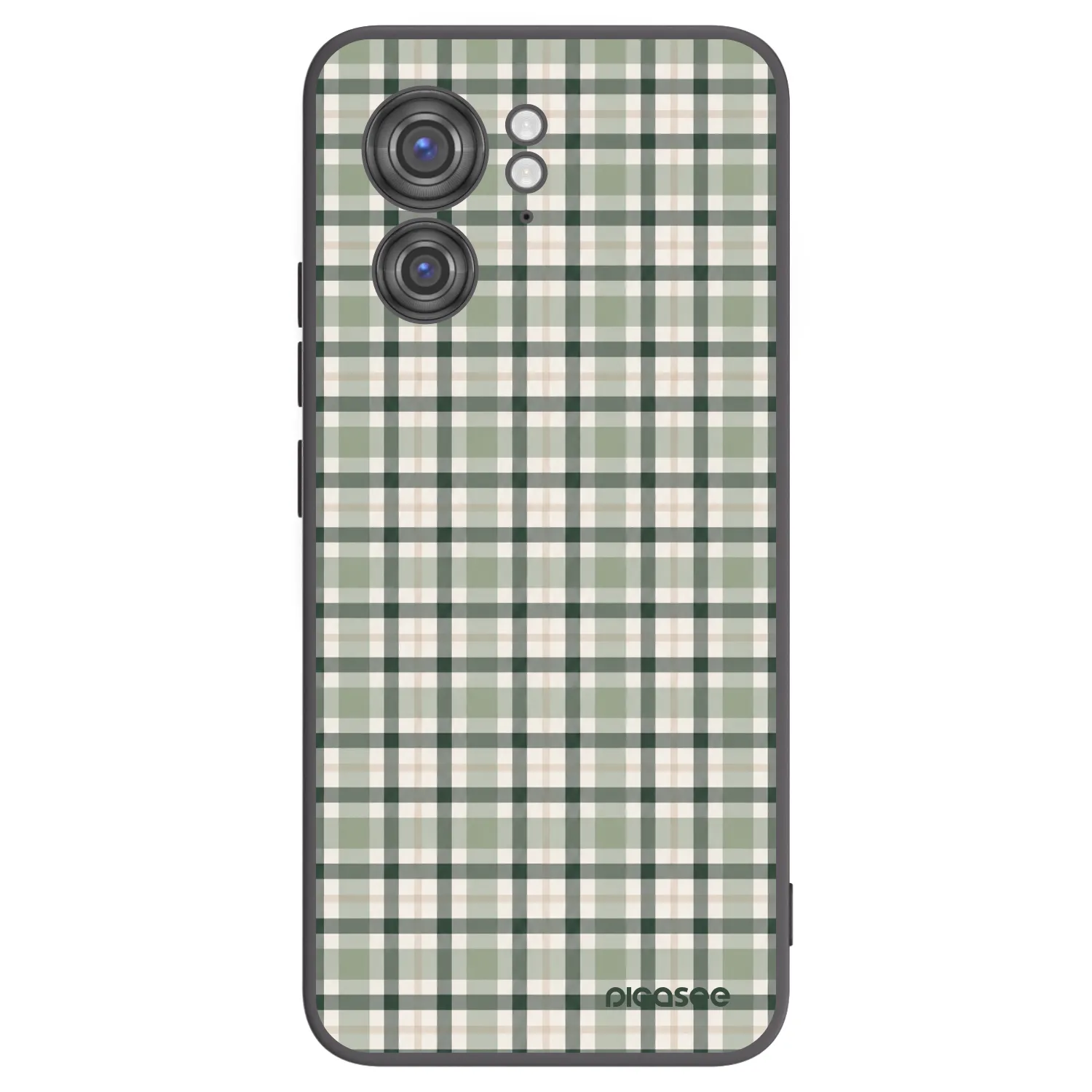 Picasee silikónový čierny obal pre Motorola Edge 40 - Sage Tartan
