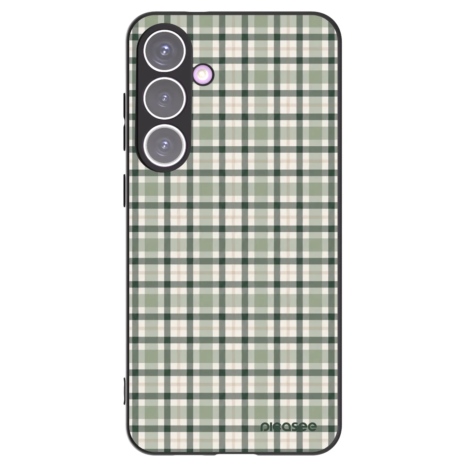 Picasee silikónový čierny obal pre Samsung Galaxy S24+ S926B 5G - Sage Tartan