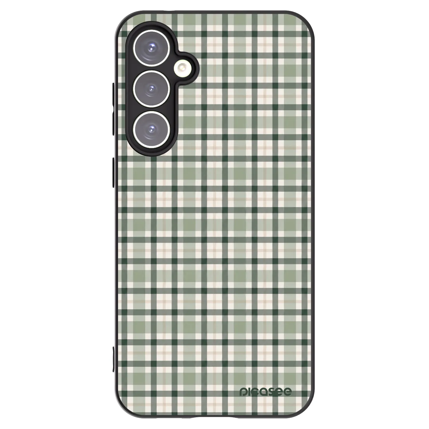 Picasee silikónový čierny obal pre Samsung Galaxy S23 FE S711B - Sage Tartan