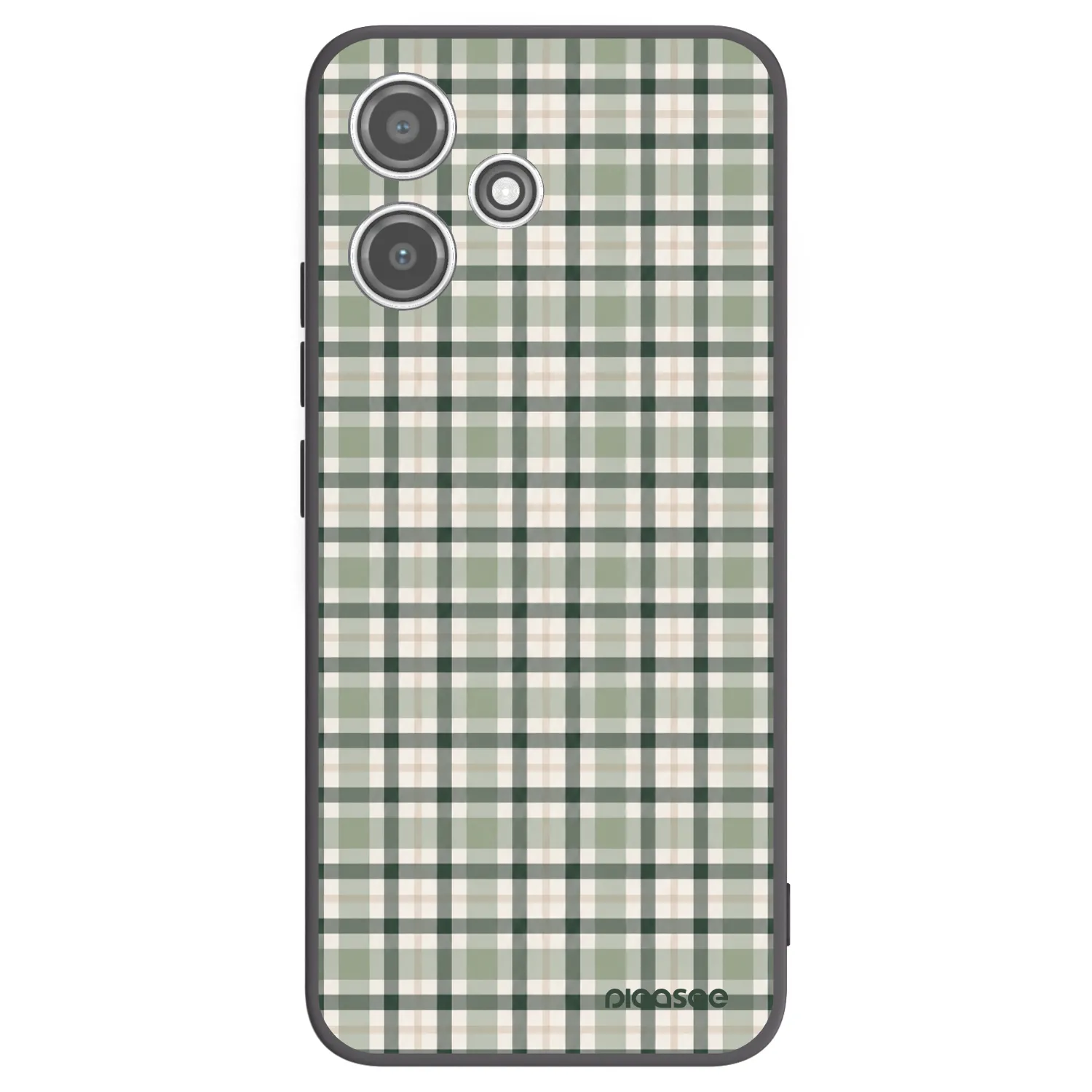 Picasee silikónový čierny obal pre Xiaomi Redmi 12 5G - Sage Tartan