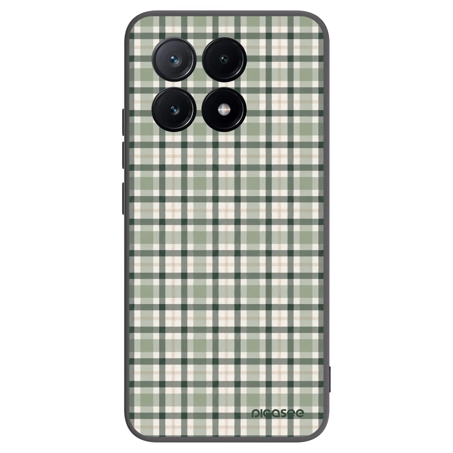 Picasee silikónový čierny obal pre Xiaomi Poco X6 Pro - Sage Tartan