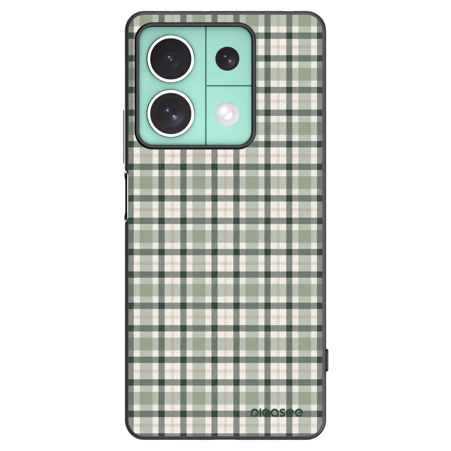 Picasee silikónový čierny obal pre Xiaomi Redmi Note 13 5G - Sage Tartan