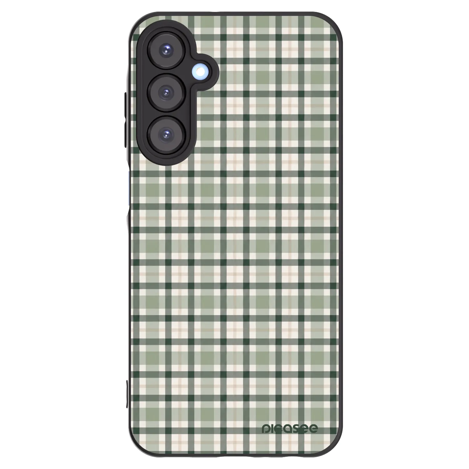 Picasee silikónový čierny obal pre Samsung Galaxy A25 A256B 5G - Sage Tartan