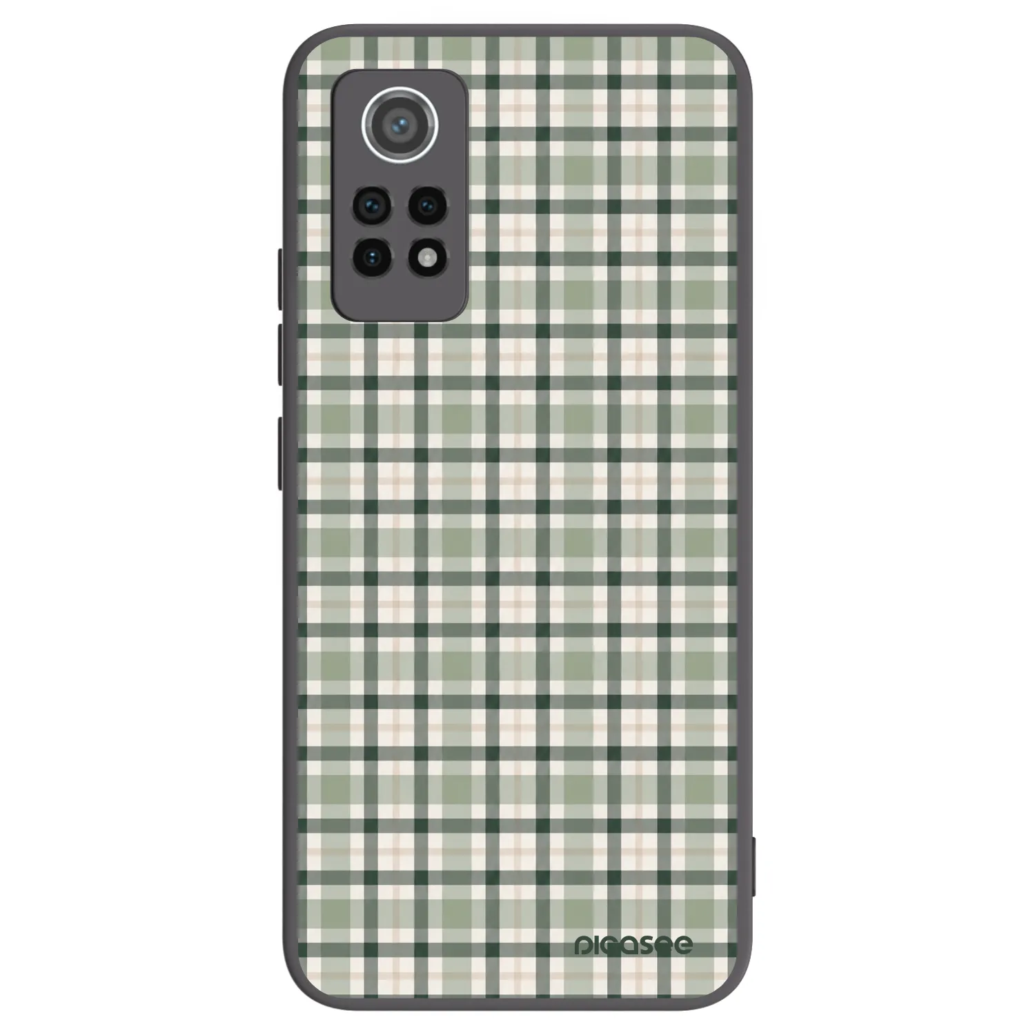 Picasee silikónový čierny obal pre Xiaomi Redmi Note 12 Pro 4G - Sage Tartan