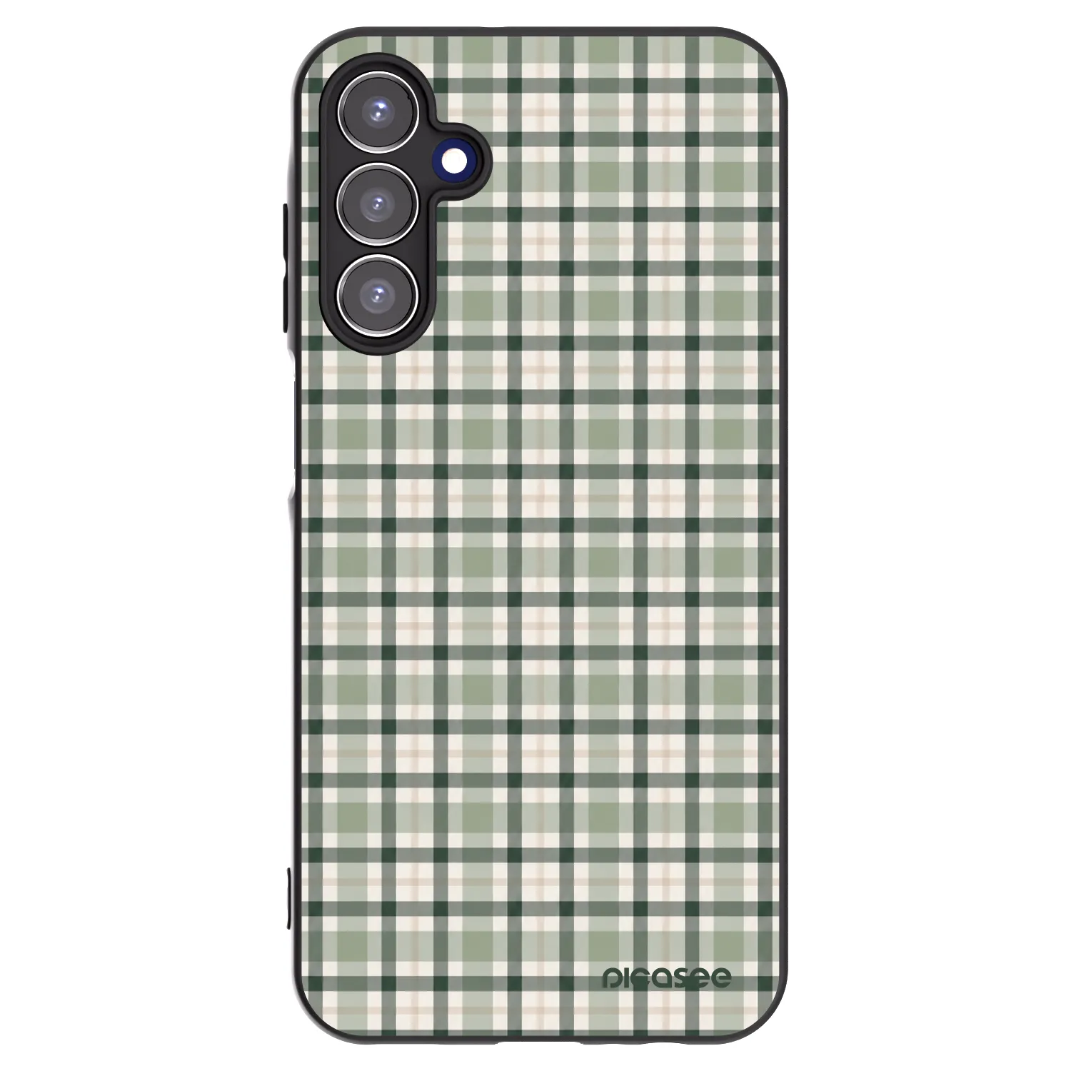 Picasee silikónový čierny obal pre Samsung Galaxy A15 A156B 5G - Sage Tartan