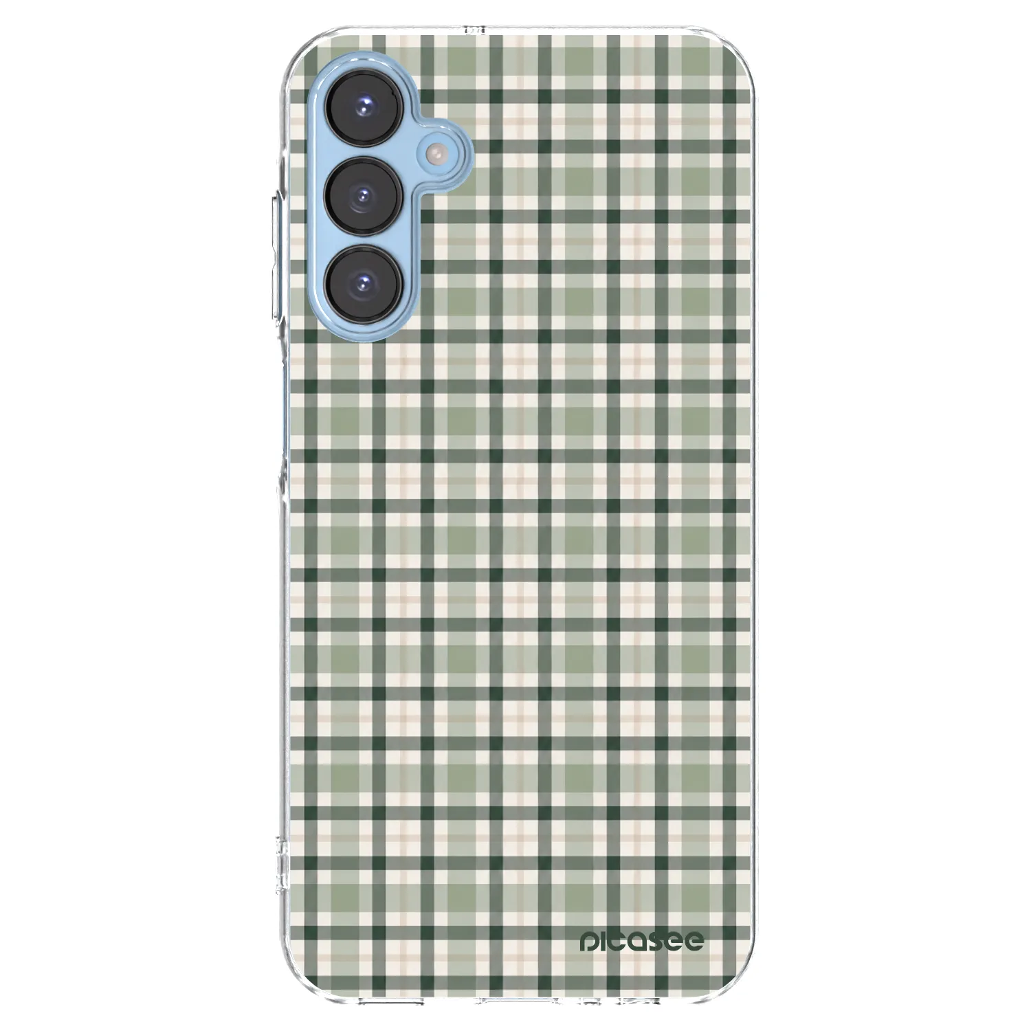 Picasee silikónový prehľadný obal pre Samsung Galaxy A15 A156B 5G - Sage Tartan