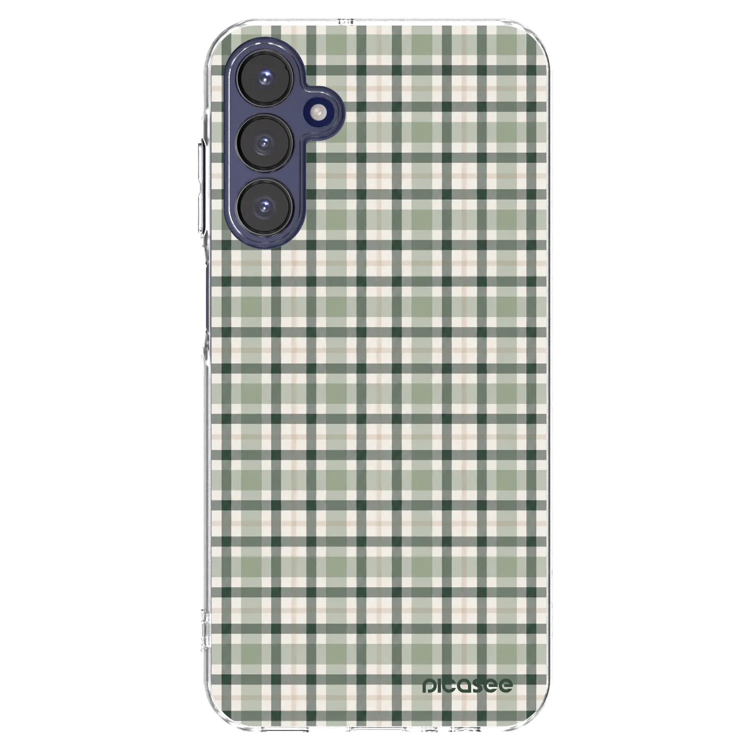 Picasee silikónový prehľadný obal pre Samsung Galaxy A15 A155F 4G - Sage Tartan
