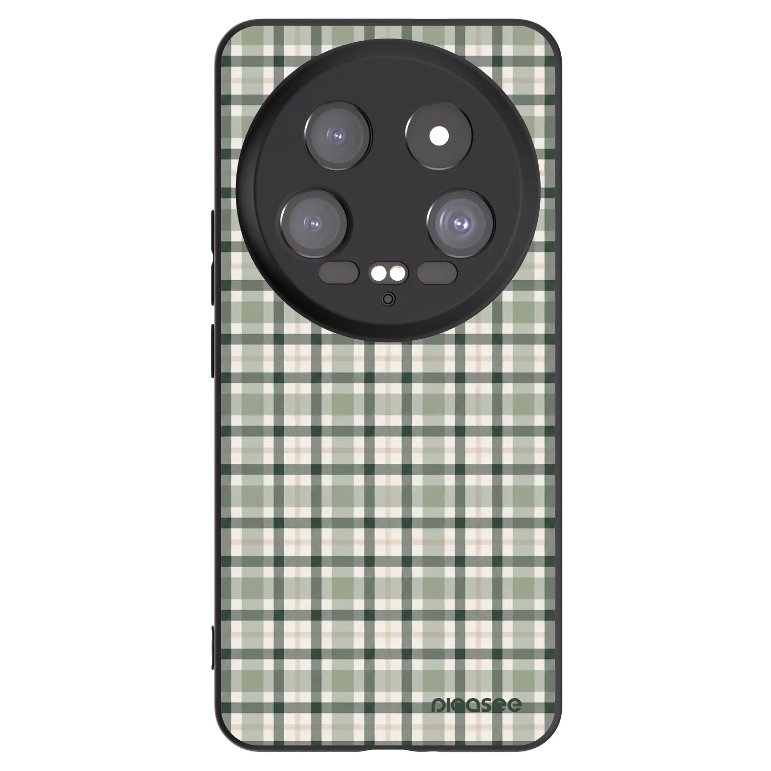Picasee silikónový čierny obal pre Xiaomi 14 Ultra - Sage Tartan