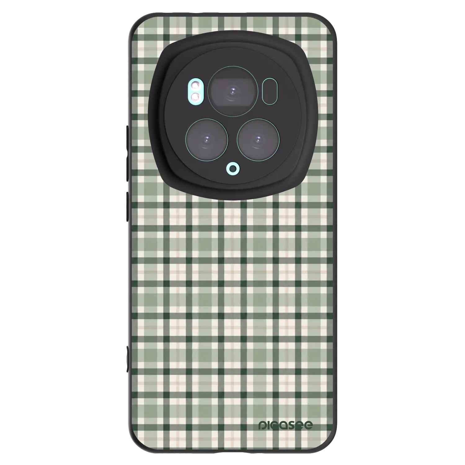 Picasee silikónový čierny obal pre Honor Magic6 Pro - Sage Tartan