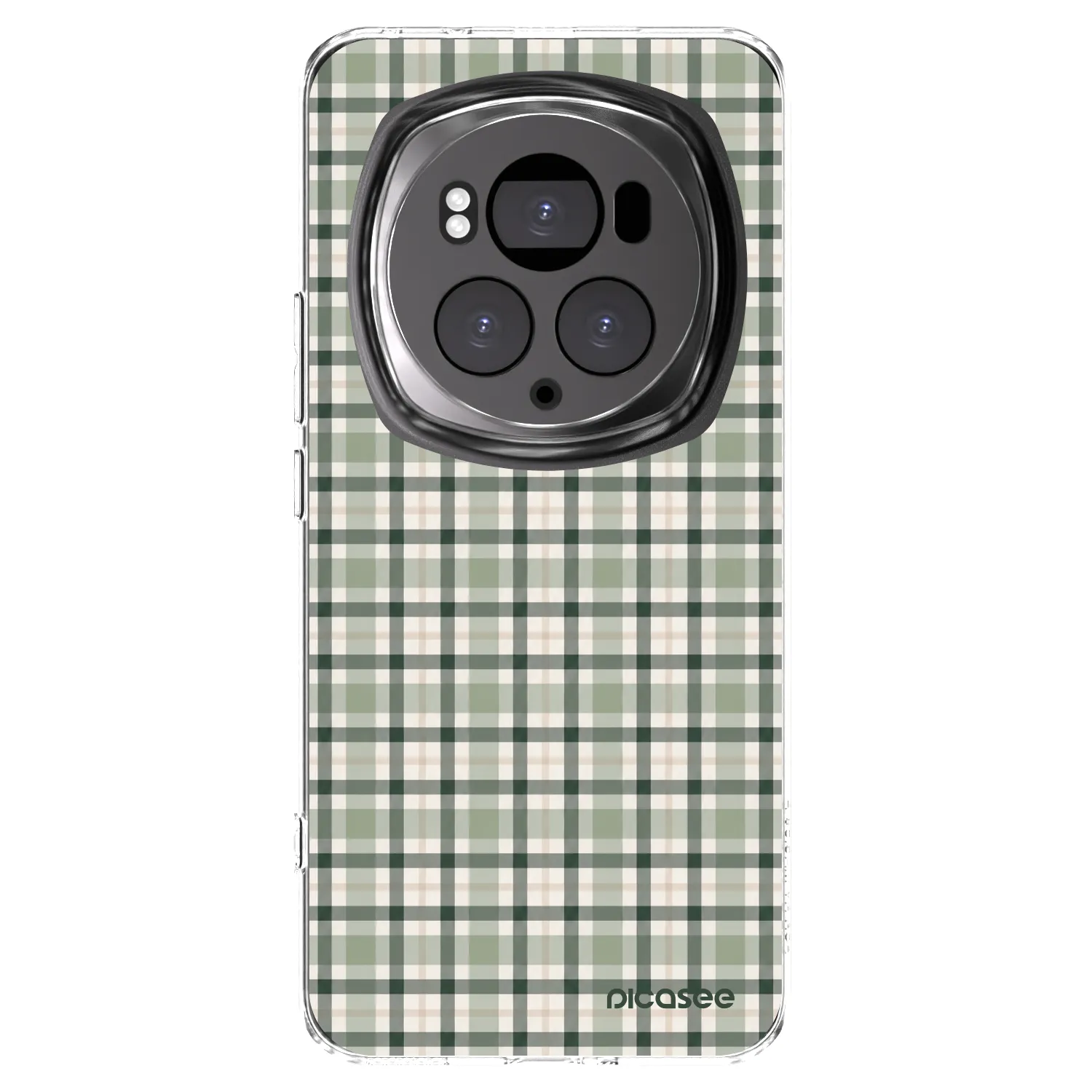 Picasee silikónový prehľadný obal pre Honor Magic6 Pro - Sage Tartan