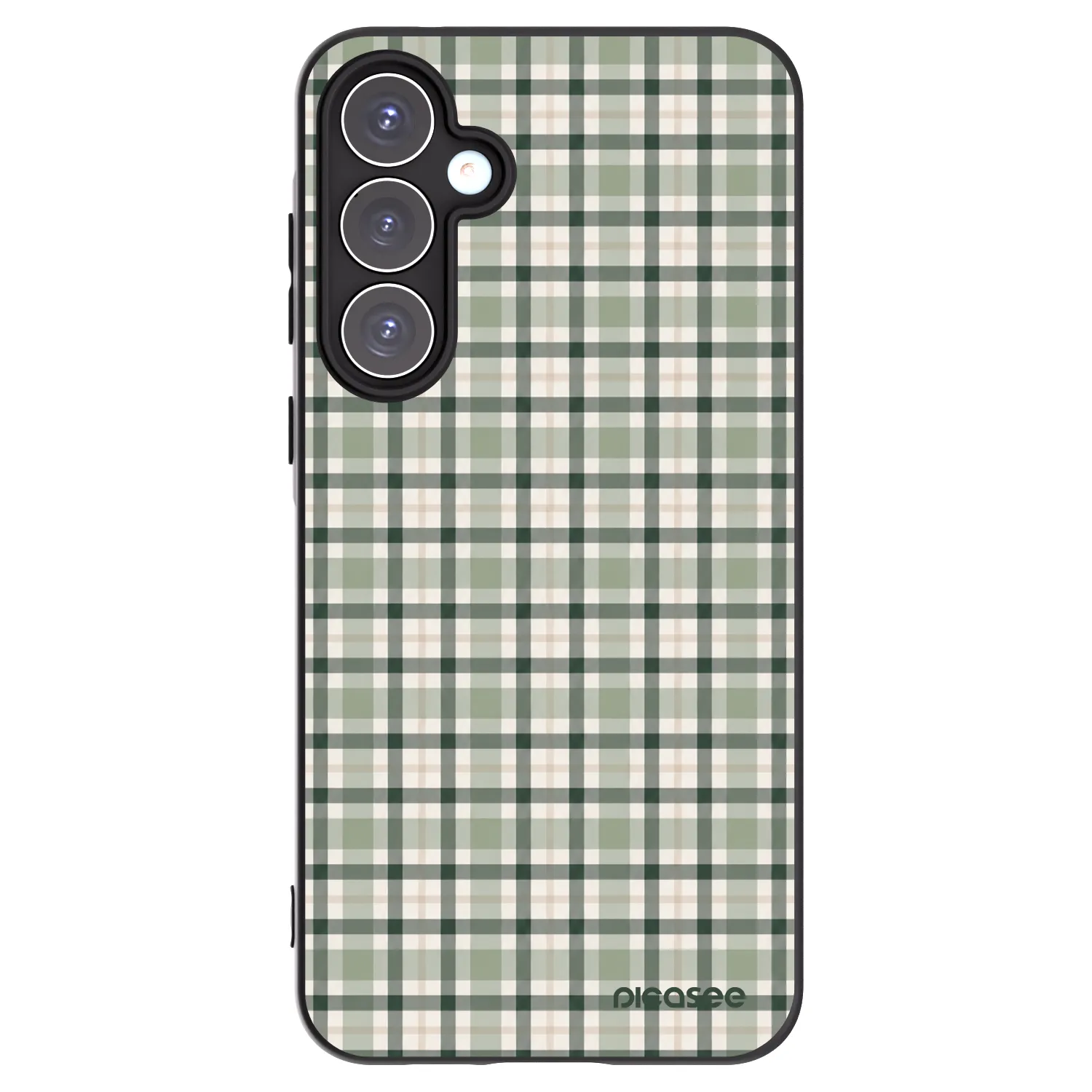 Picasee silikónový čierny obal pre Samsung Galaxy A55 5G A556B - Sage Tartan
