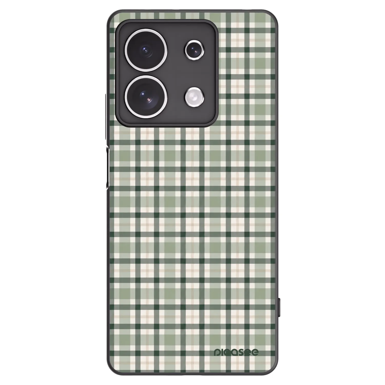 Picasee silikónový čierny obal pre Xiaomi Redmi Note 13 4G - Sage Tartan