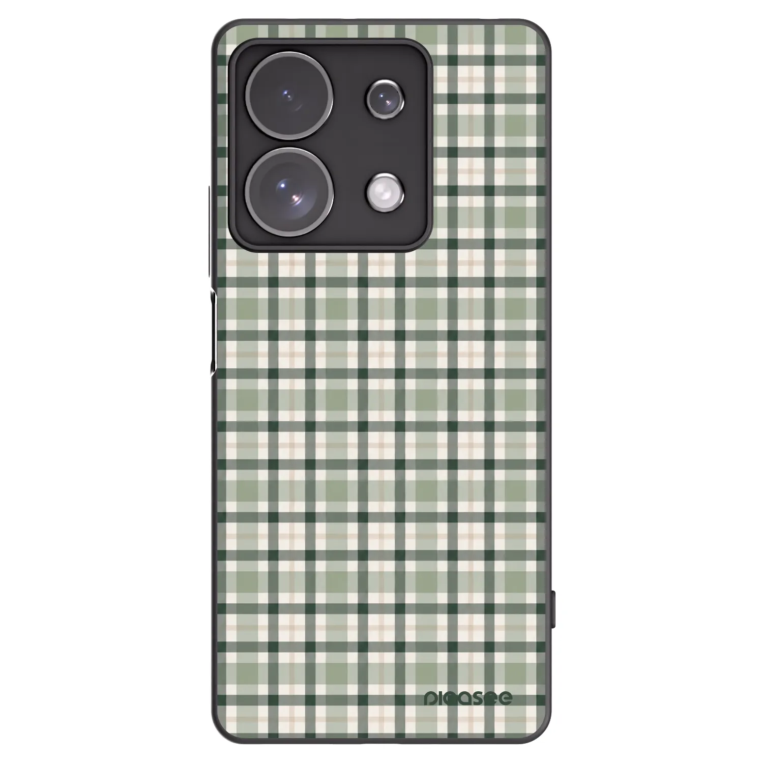 Picasee silikónový čierny obal pre Xiaomi Redmi Note 13 Pro 4G - Sage Tartan