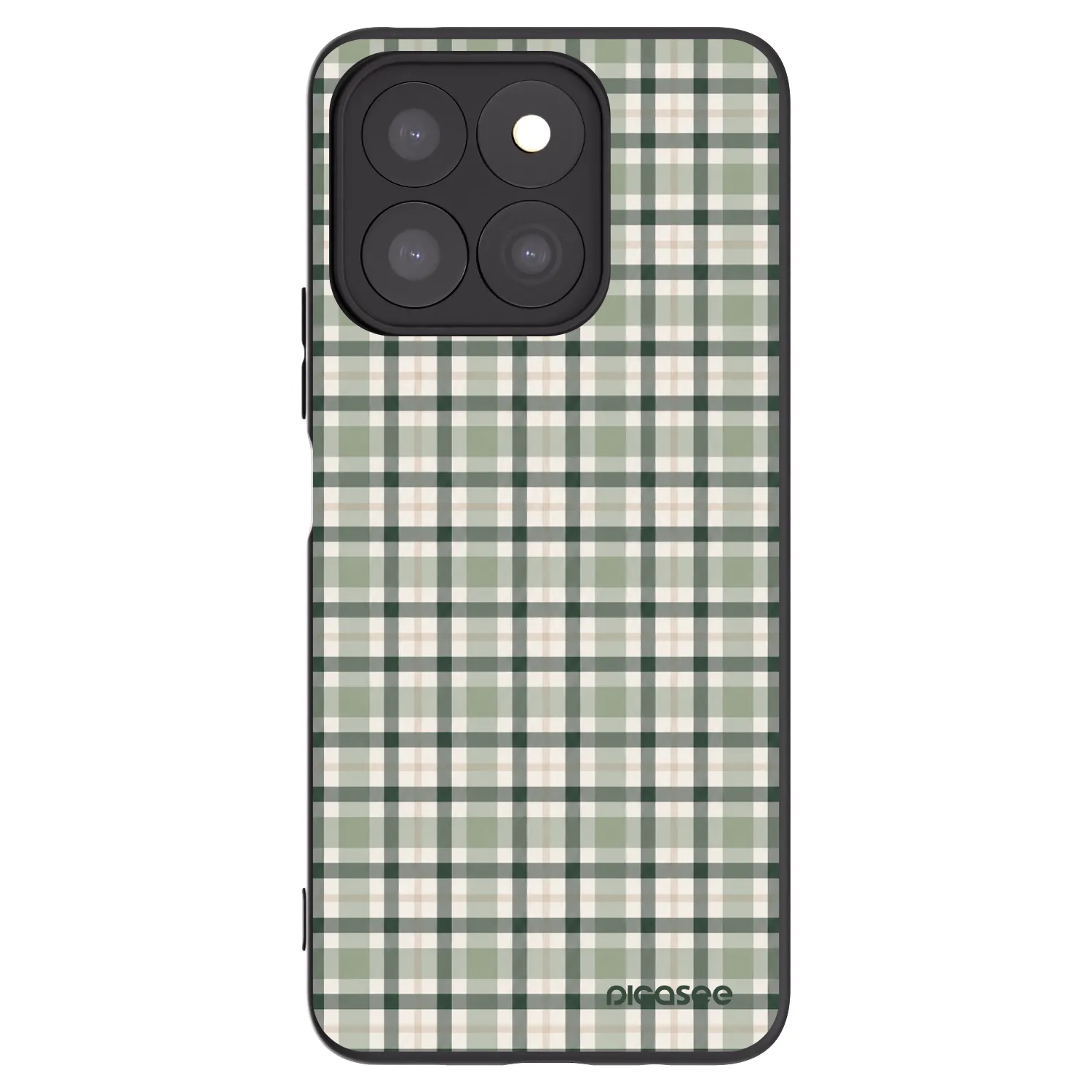 Picasee silikónový čierny obal pre Honor X8b - Sage Tartan