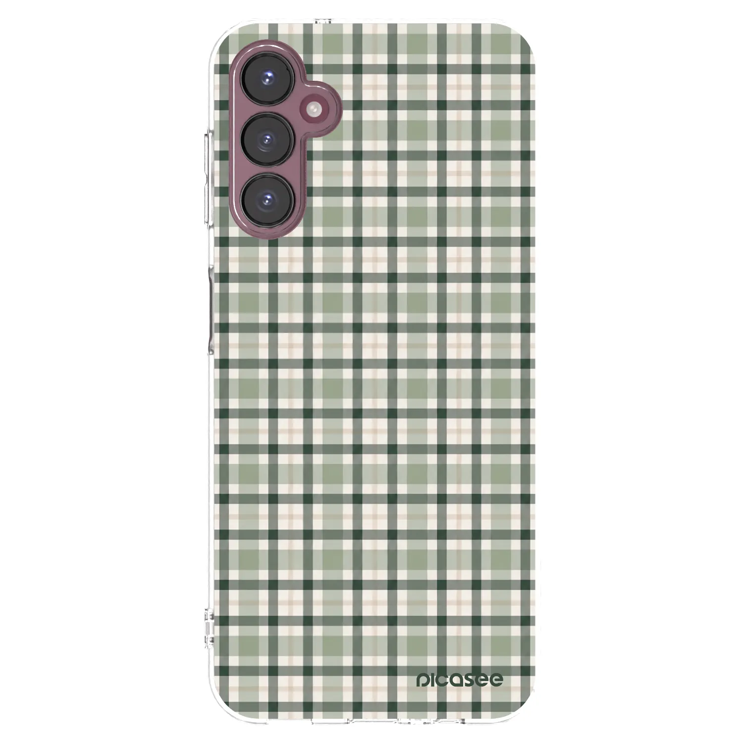 Picasee silikónový prehľadný obal pre Samsung Galaxy A05s A057G - Sage Tartan