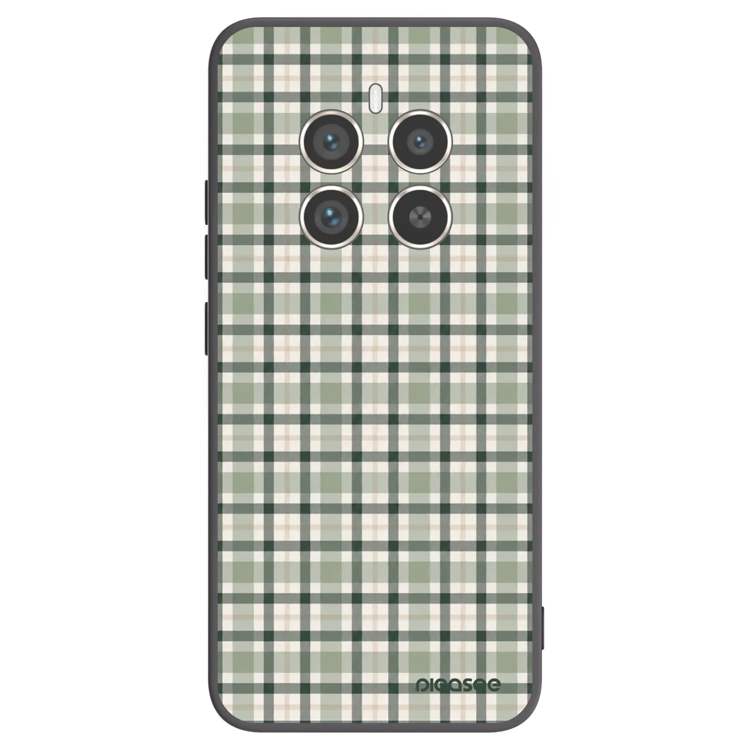 Picasee silikónový čierny obal pre Realme 12 Pro 5G - Sage Tartan
