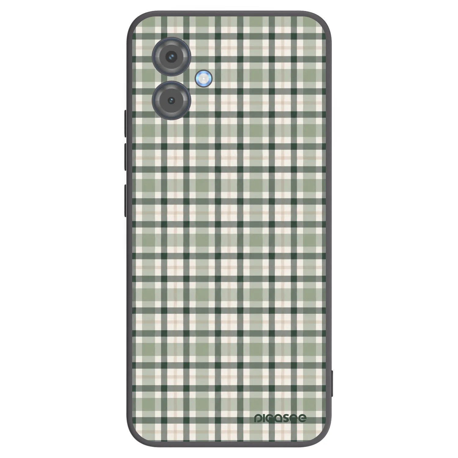 Picasee silikónový čierny obal pre Motorola Moto G14 - Sage Tartan