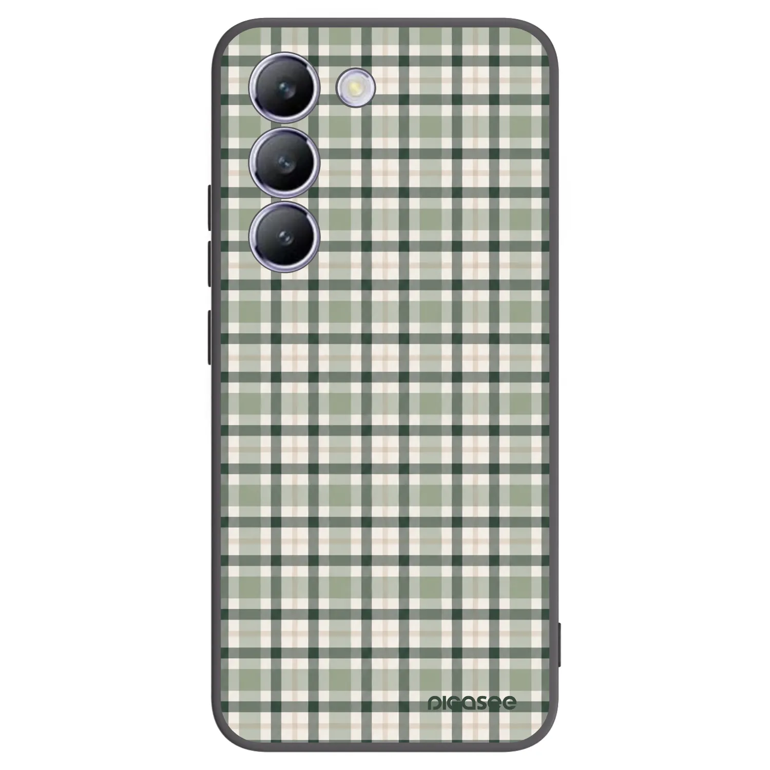 Picasee silikónový čierny obal pre Vivo V40 SE 5G - Sage Tartan