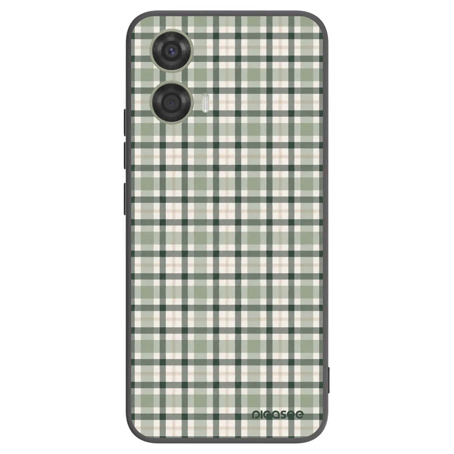 Picasee silikónový čierny obal pre Motorola Moto G24 - Sage Tartan