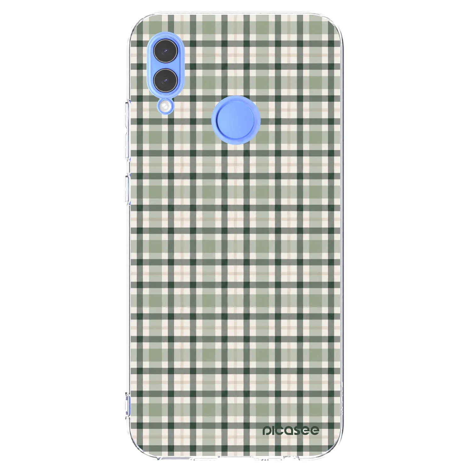 Picasee silikónový prehľadný obal pre Huawei P Smart 2019 - Sage Tartan