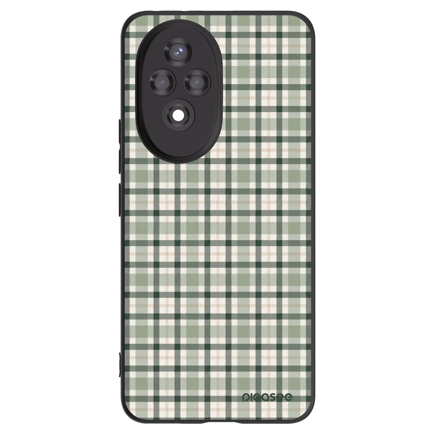 Picasee silikónový čierny obal pre Honor 200 5G - Sage Tartan
