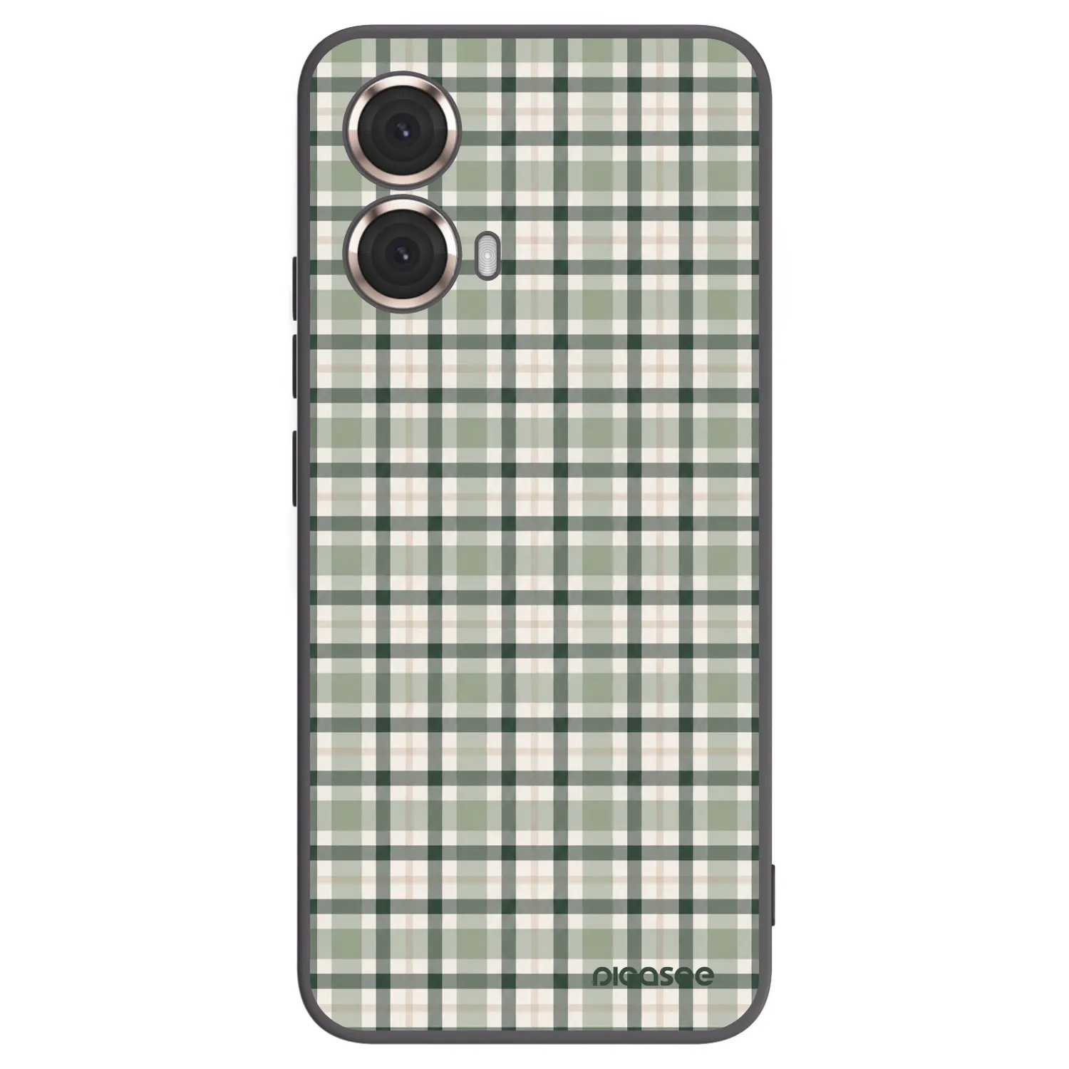 Picasee silikónový čierny obal pre Motorola Moto G85 - Sage Tartan