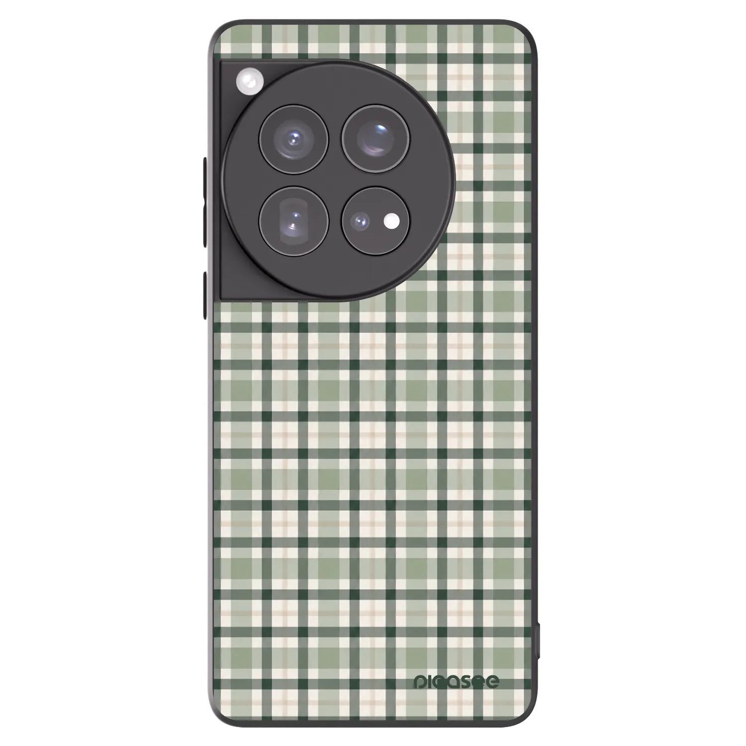 Picasee silikónový čierny obal pre OnePlus 12 5G - Sage Tartan