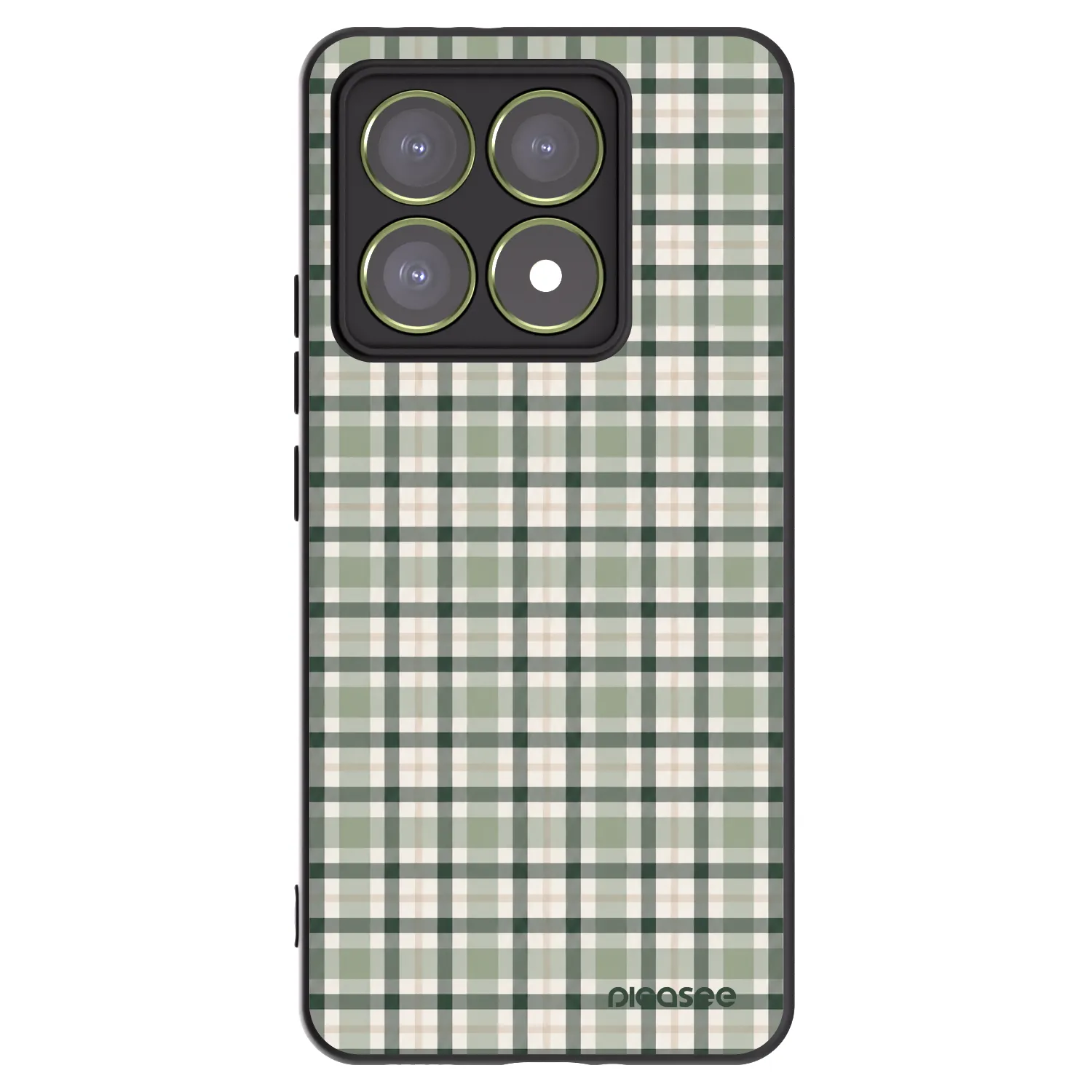 Picasee silikónový čierny obal pre Xiaomi 14T - Sage Tartan