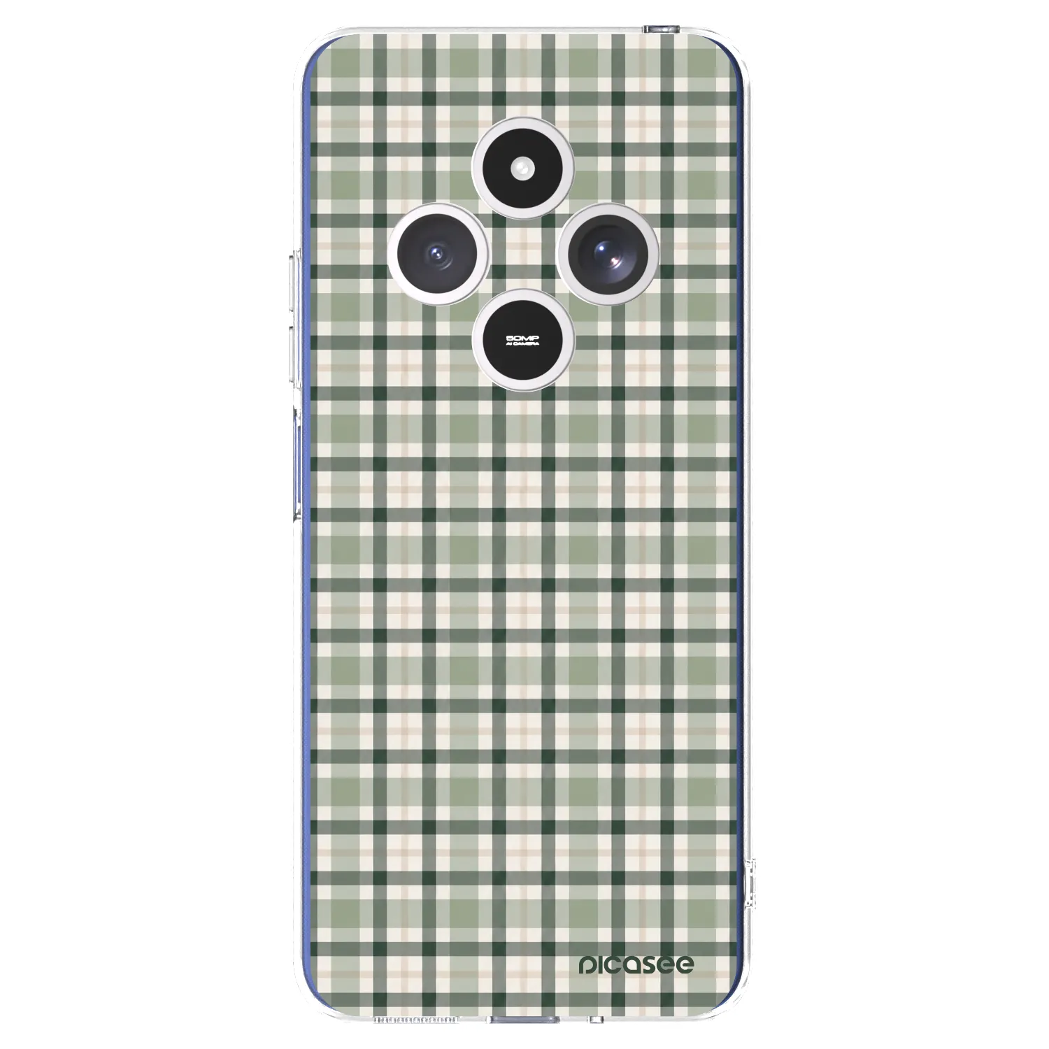 Picasee silikónový prehľadný obal pre Xiaomi Redmi 14C - Sage Tartan
