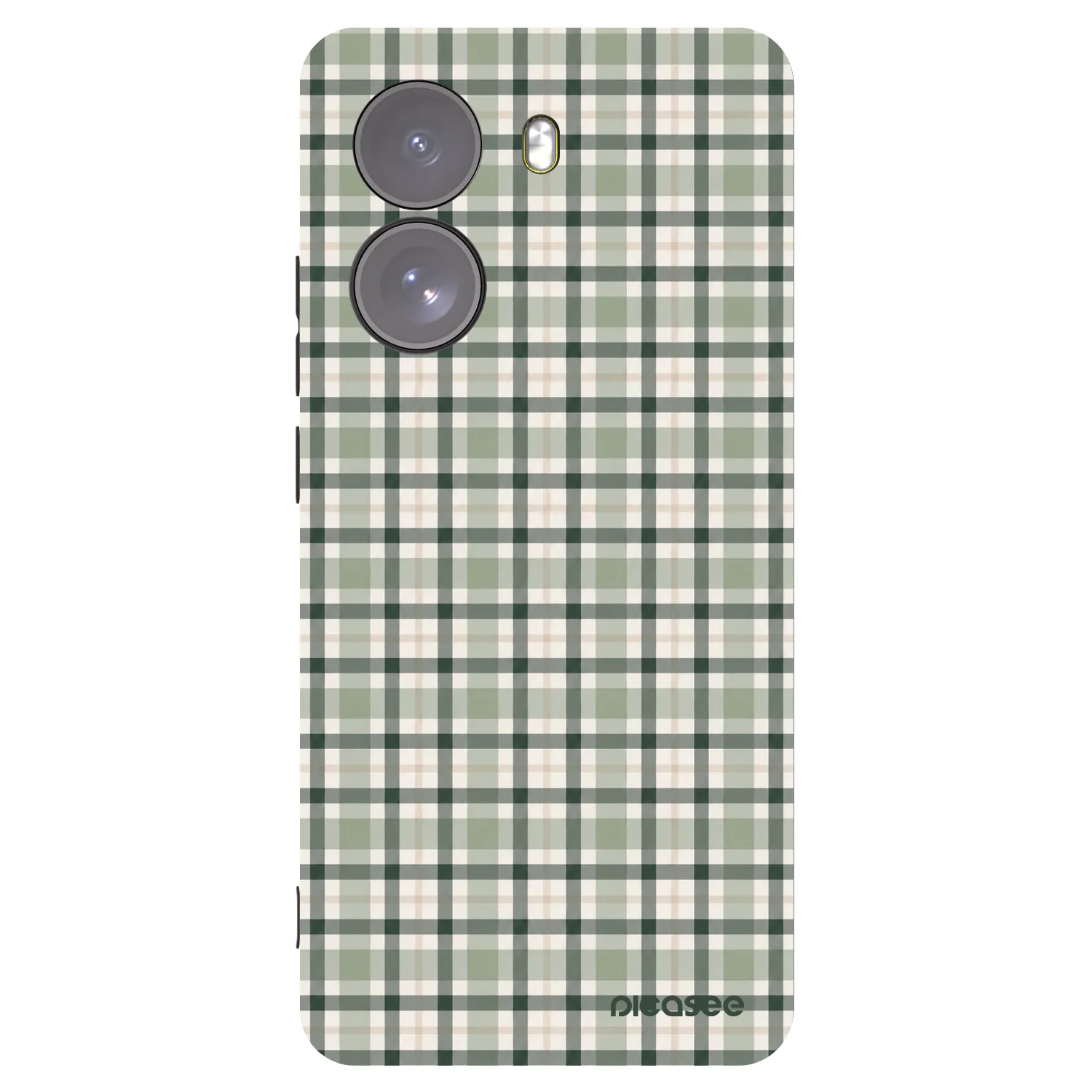 Picasee silikónový čierny obal pre Xiaomi Poco X7 - Sage Tartan