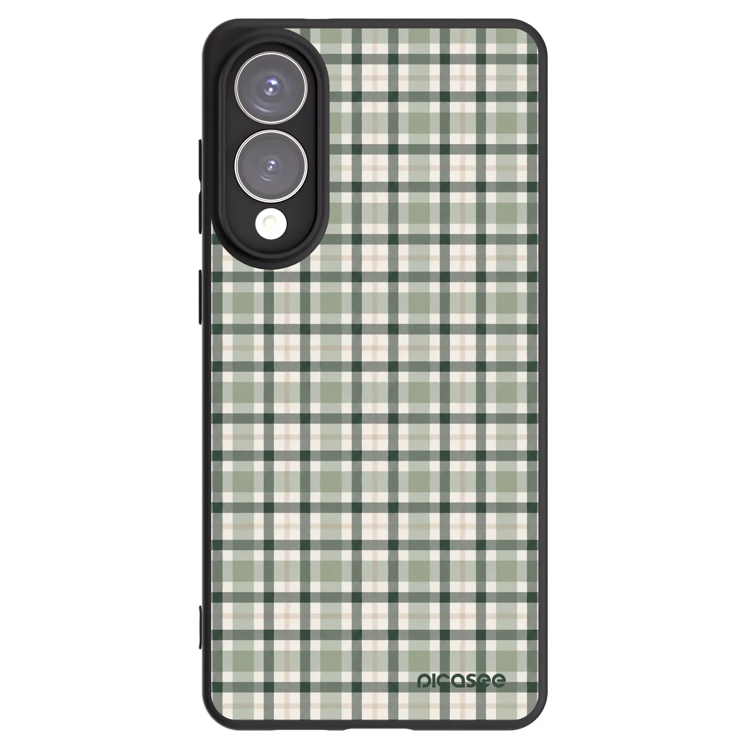Picasee silikónový čierny obal pre Samsung Galaxy S25 Edge 5G - Sage Tartan