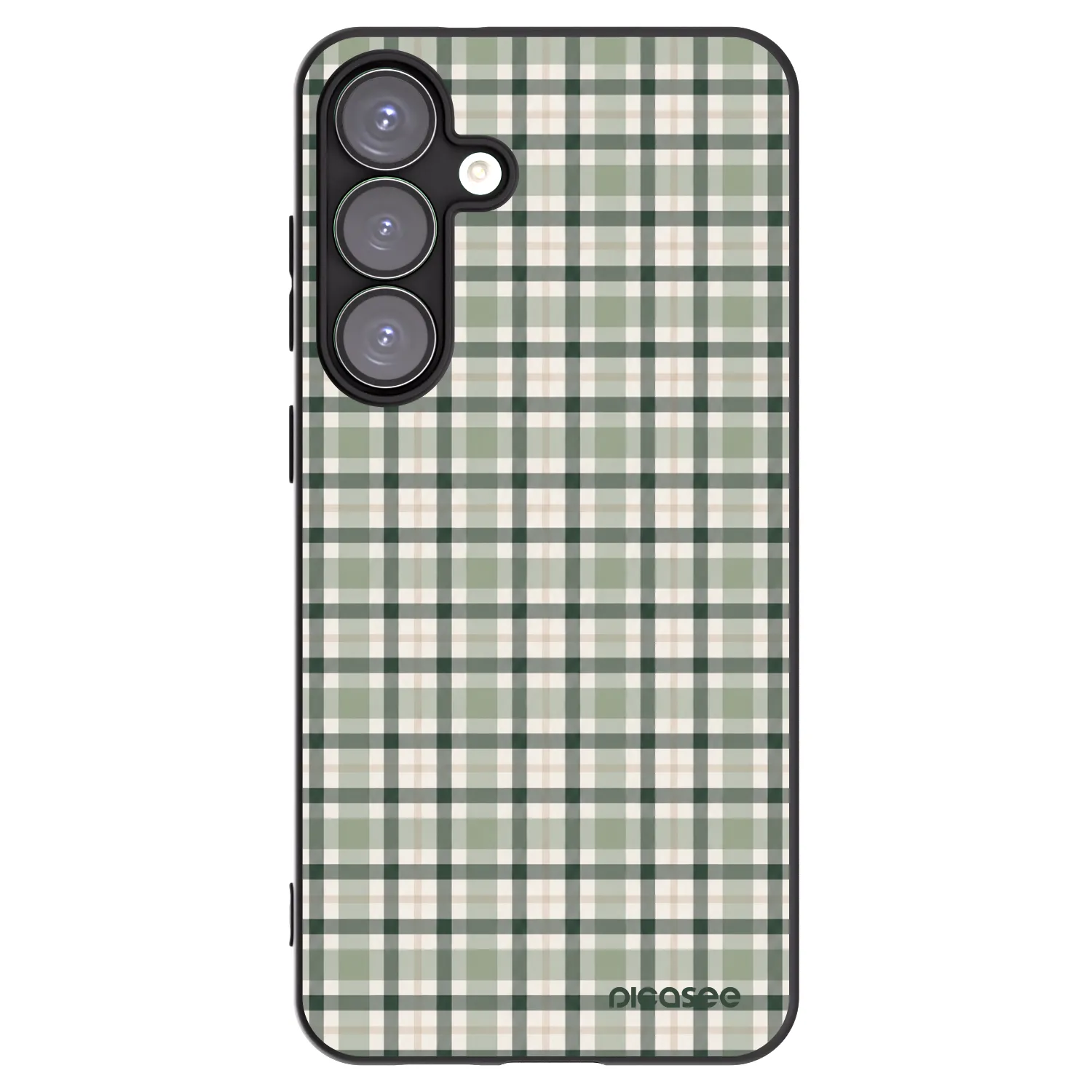 Picasee silikónový čierny obal pre Samsung Galaxy S25+ 5G - Sage Tartan