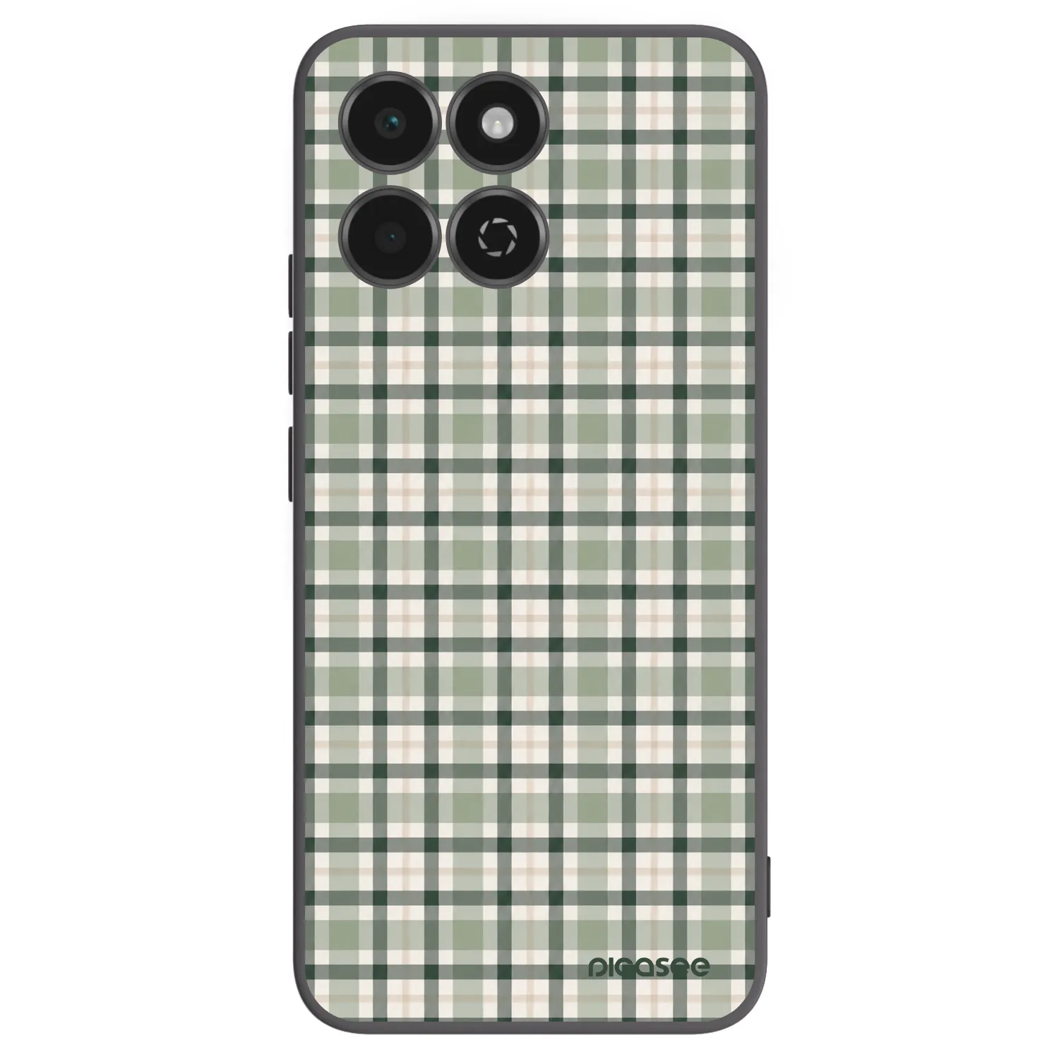 Picasee silikónový čierny obal pre Honor 200 Smart 5G - Sage Tartan