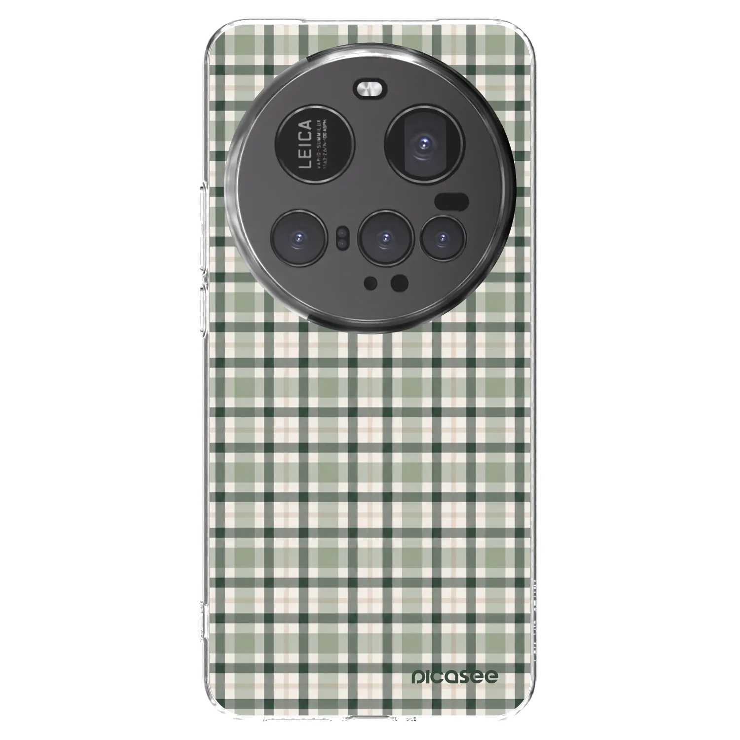 Picasee silikónový prehľadný obal pre Xiaomi 15 Ultra - Sage Tartan