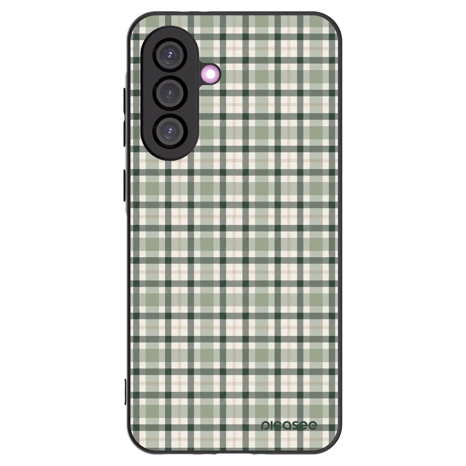 Picasee silikónový čierny obal pre Samsung Galaxy A56 5G A566B - Sage Tartan