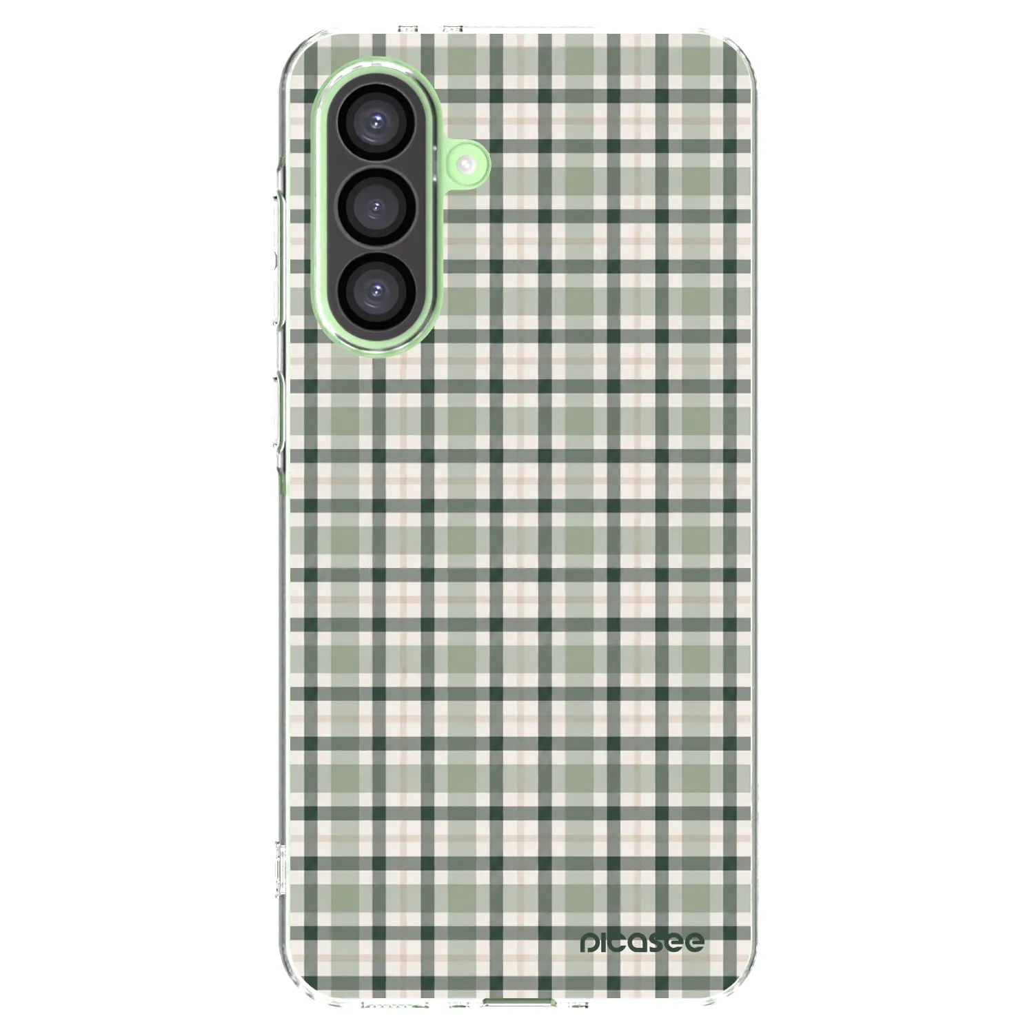 Picasee silikónový prehľadný obal pre Samsung Galaxy A26 5G A266B - Sage Tartan