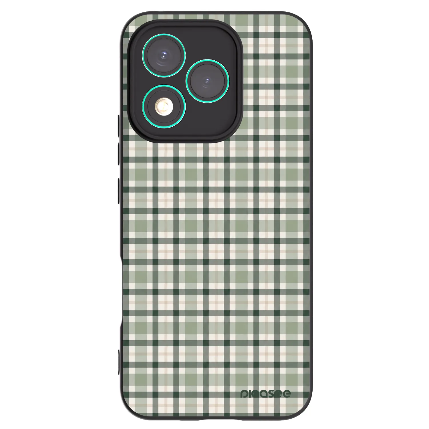 Picasee silikónový čierny obal pre Honor 400 Lite 5G - Sage Tartan