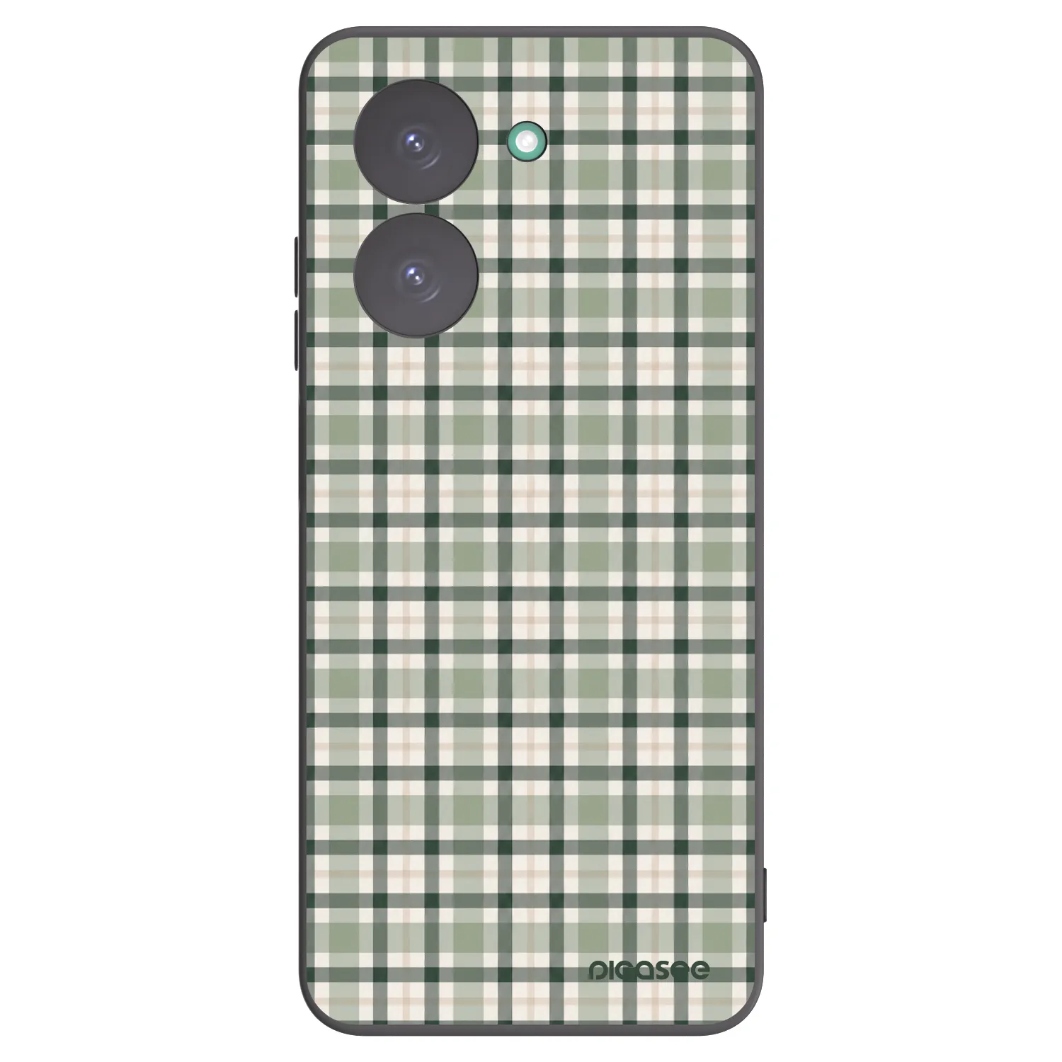 Picasee silikónový čierny obal pre Xiaomi Redmi A5 - Sage Tartan